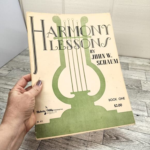 Harmon Lessons by John Schaum 1949 USED and written in QUAINT - Picture 1 of 12